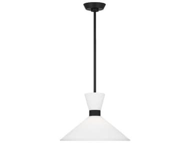 Visual Comfort Studio Belcarra 1-Light Midnight Black Pendant VCSDJP1091MBK