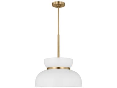 Visual Comfort Studio Pemberton 12" 1-Light Matte White Mini Pendant VCSDJP1111SBMWT