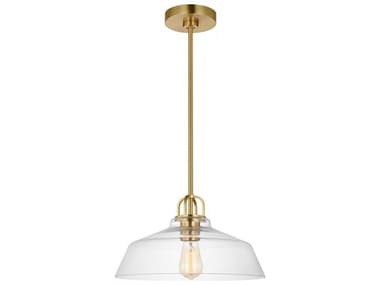 Visual Comfort Studio Payton 1-Light Satin Brass Pendant VCSDJP1121SB