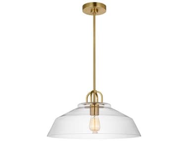 Visual Comfort Studio Payton 1-Light Satin Brass Pendant VCSDJP1131SB