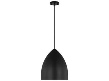 Visual Comfort Studio Huron 1-Light Midnight Black Pendant VCSDJP1151MBK