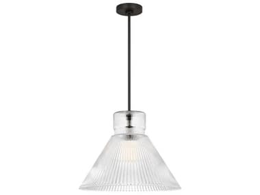 Visual Comfort Studio Liouet 1-Light Midnight Black Pendant VCSDJP1201MBK