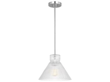 Visual Comfort Studio Liouet 1-Light Brushed Nickel Mini Pendant VCSDJP1221BS