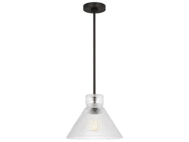 Visual Comfort Studio Liouet 1-Light Midnight Black Mini Pendant VCSDJP1221MBK