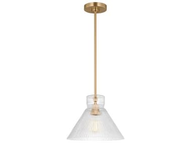 Visual Comfort Studio Liouet 1-Light Satin Brass Mini Pendant VCSDJP1221SB