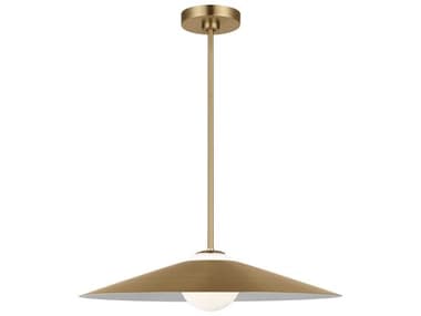 Visual Comfort Studio Astra 1-Light Satin Brass Pendant VCSDJP1281SB