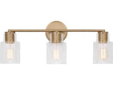 Visual Comfort Studio Sayward 24" Wide 3-Light Satin Brass Vanity Light VCSDJV1003SB