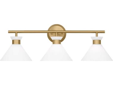 Visual Comfort Studio Belcarra 3-Light Satin Brass Vanity Light VCSDJV1013SB