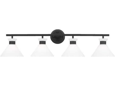 Visual Comfort Studio Belcarra 36" Wide 4-Light Midnight Black Vanity Light VCSDJV1014MBK