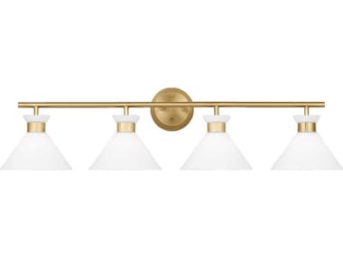 Visual Comfort Studio Belcarra 4-Light Satin Brass Vanity Light VCSDJV1014SB