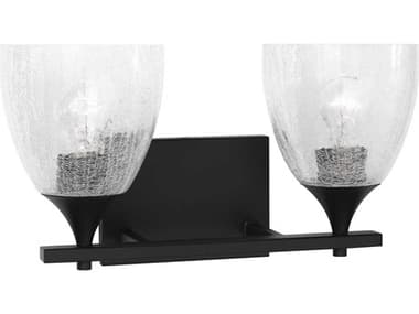 Visual Comfort Studio Toffino 2-Light Midnight Black Vanity Light VCSDJV1022MBKCKG