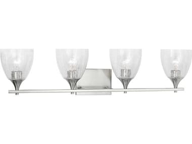 Visual Comfort Studio Toffino 4-Light Brushed Nickel Vanity Light VCSDJV1024BSCKG