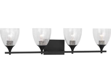 Visual Comfort Studio Toffino 4-Light Midnight Black Vanity Light VCSDJV1024MBKCKG