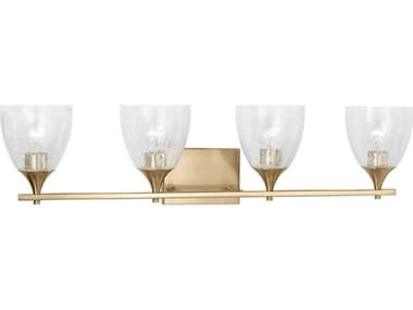 Visual Comfort Studio Toffino 4-Light Satin Brass Vanity Light VCSDJV1024SBCKG
