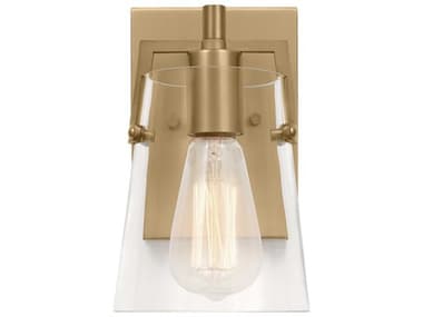 Visual Comfort Studio Crofton 9" Tall 1-Light Satin Brass Wall Sconce VCSDJV1031SB