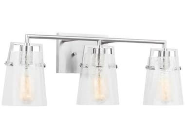 Visual Comfort Studio Crofton 3-Light Brushed Nickel Vanity Light VCSDJV1033BSCKG