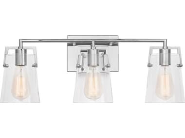 Visual Comfort Studio Crofton 24" Wide 3-Light Chrome Vanity Light VCSDJV1033CH