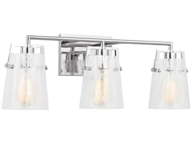 Visual Comfort Studio Crofton 3-Light Chrome Vanity Light VCSDJV1033CHCKG