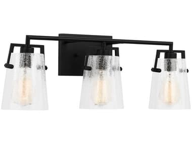 Visual Comfort Studio Crofton 3-Light Midnight Black Vanity Light VCSDJV1033MBKCKG
