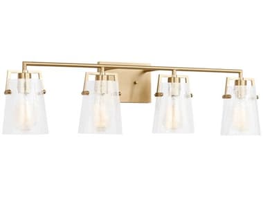 Visual Comfort Studio Crofton 4-Light Chrome Brass Vanity Light VCSDJV1034SBCKG