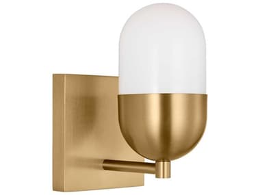 Visual Comfort Studio Foster 1-Light Satin Brass Wall Sconce VCSDJV1091SB