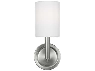 Visual Comfort Studio Egmont 11" Tall 1-Light Brushed Steel Wall Sconce VCSDJW1051BS