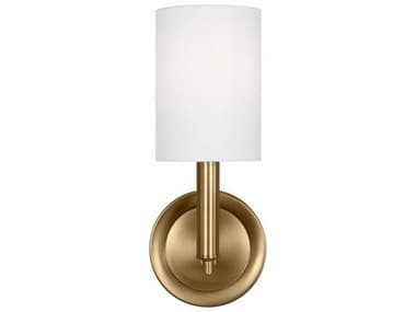 Visual Comfort Studio Egmont 11" Tall 1-Light Satin Brass Wall Sconce VCSDJW1051SB