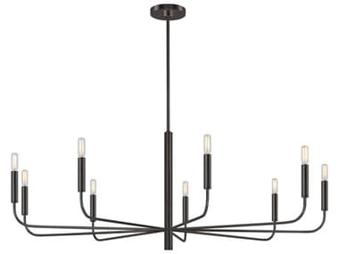 Visual Comfort Studio Brianna 9-Light Aged Iron Black Candelabra Chandelier VCSEC1319AI