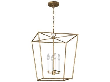 Visual Comfort Studio Viota 4-Light Casted Gild Gold Pendant VCSEC1344CDG