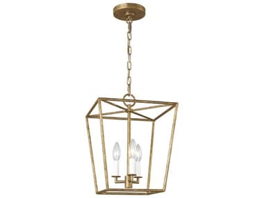 Visual Comfort Studio Viota 3-Light Casted Gild Gold Mini Pendant VCSEC1353CDG