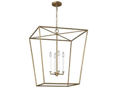Visual Comfort Studio Viota 4-Light Casted Gild Gold Pendant VCSEC1364CDG
