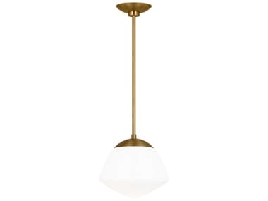 Visual Comfort Studio Milne 15" 1-Light Burnished Brass Pendant VCSEP1351BBS