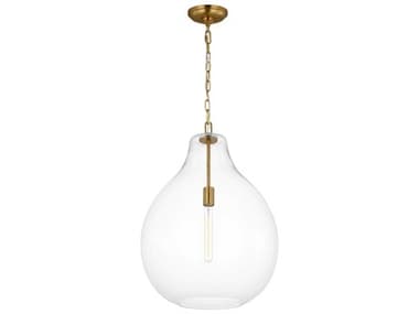 Visual Comfort Studio Magnus 1-Light Burnished Brass Pendant VCSEP1441BBS