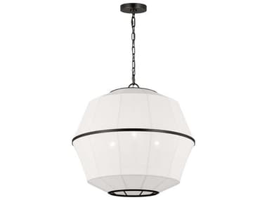 Visual Comfort Studio Hikari 3-Light Aged Iron Black Pendant VCSEP1463AI