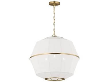Visual Comfort Studio Hikari 3-Light Burnished Brass Pendant VCSEP1463BBS
