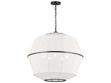 Visual Comfort Studio Hikari 5-Light Aged Iron Black Pendant VCSEP1475AI