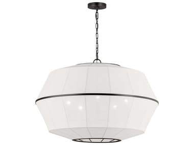 Visual Comfort Studio Hikari 5-Light Aged Iron Black Pendant VCSEP1485AI
