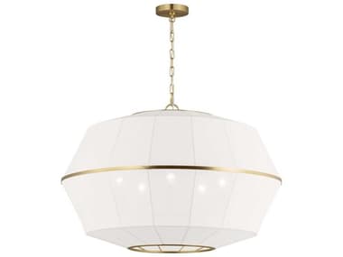 Visual Comfort Studio Hikari 5-Light Burnished Brass Pendant VCSEP1485BBS