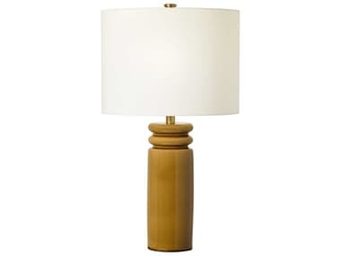 Visual Comfort Studio Feikudo Cracked Honey White Linen Fabric Brown Buffet Lamp VCSET1541CHO