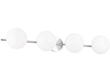 Visual Comfort Studio Lune 4-Light Chrome Vanity Light VCSEV1014CH