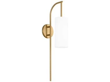 Visual Comfort Studio Lowell 27" Tall 1-Light Burnished Brass Wall Sconce VCSEW1201BBS