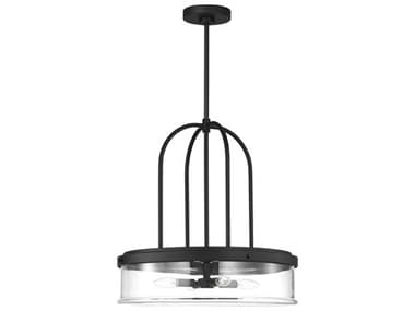 Visual Comfort Studio Anders 4-Light Midnight Black Pendant VCSGLP1064MBK