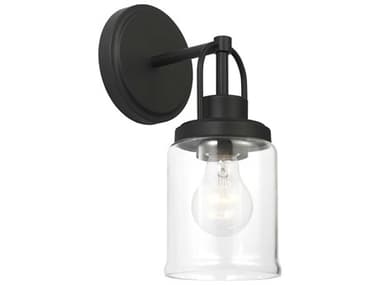 Visual Comfort Studio Anders 1-Light Midnight Black Wall Sconce VCSGLV1071MBK