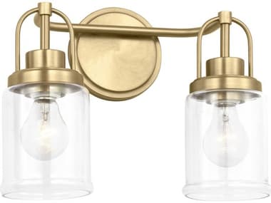 Visual Comfort Studio Anders 2-Light Satin Brass Vanity Light VCSGLV1072SB