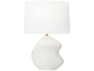 Visual Comfort Studio Broxton Matte White Linen Table Lamp VCSHT1091MWC1