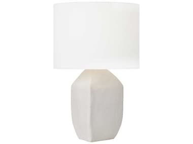 Visual Comfort Studio Sybert Matte White Linen Buffet Lamp VCSHT1101MWC1