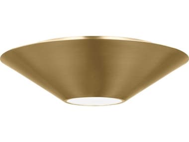 Visual Comfort Studio Echo 1-Light Burnished Brass Flush Mount VCSKF1111BBS
