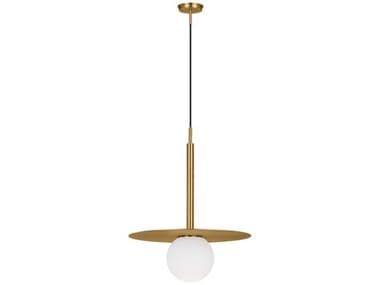 Visual Comfort Studio Nodes 18" 1-Light Burnished Brass Globe Linear Pendant VCSKP1141BBS