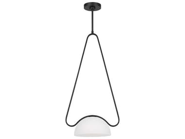 Visual Comfort Studio Nido 1-Light Midnight Black Mini Pendant VCSKP1151MBK