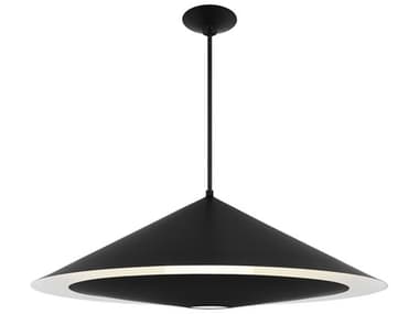 Visual Comfort Studio Echo 1-Light Midnight Black Pendant VCSKP1181MBK